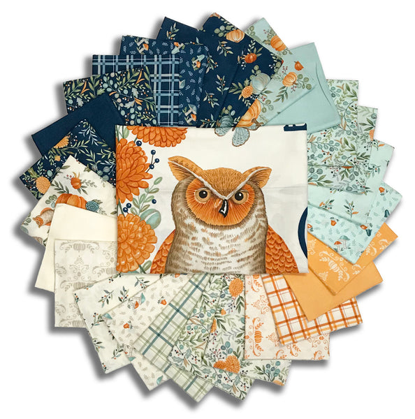 Moda Pre-Cut 26 Piece Fat Quarter Bundle With 24" PANEL - I Love Fall Most Of All