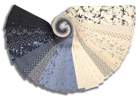 Moda Kansas Troubles Pre-Cut 40 Piece 2 1/2" Strips Jelly Roll - Bluebird's Nest