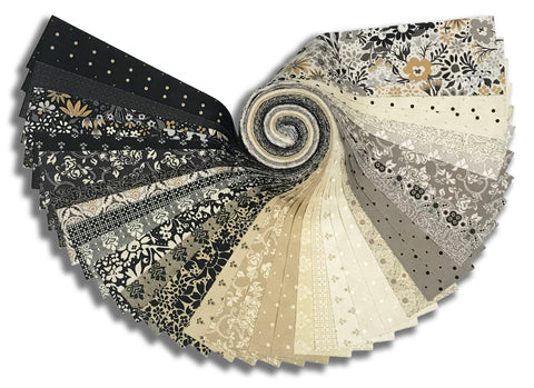 Moda Pre-Cut 40 Piece 2 1/2" Strips Jelly Roll - Posh