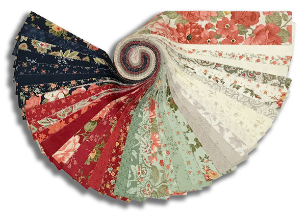 Moda 3 Sisters Pre-Cut 40 Piece 2 1/2" Strips Jelly Roll - Ambiance