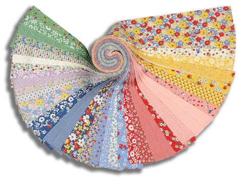 Moda Pre-Cut 40 Piece 2 1/2" Strips Jelly Roll - 30's Playtime 2025