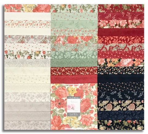 Moda 3 Sisters Pre-Cut 42 Piece 10" Square Layer Cake - Ambiance