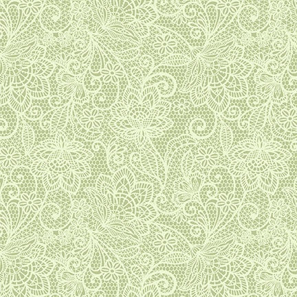 Henry Glass & Co. My Victorian Garden 3417 66 Green Lace By The Yard