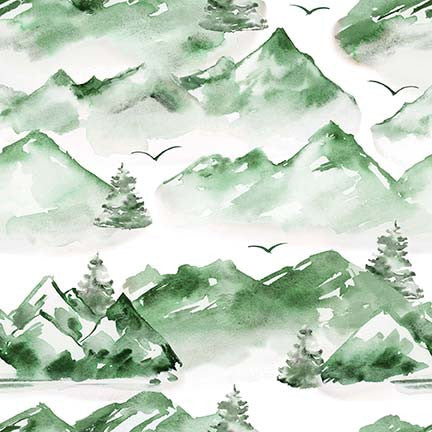 Blank Quilting Nature's Glory 4038 60 Green Mountains By The Yard