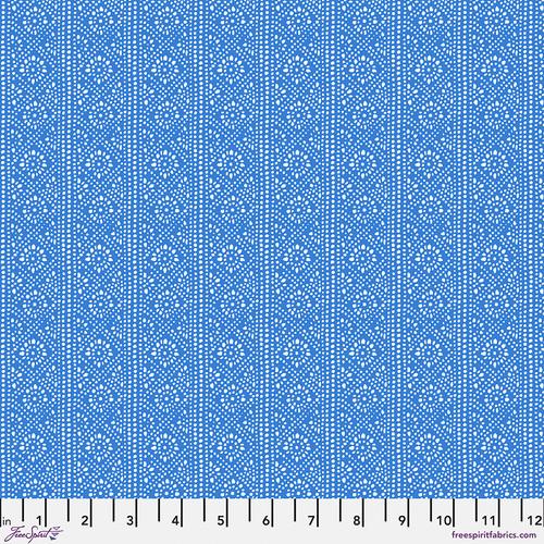 Free Spirit New Traditional PWLA010 Cobalt Genieve 1 YARD