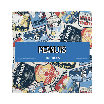 Northcott Pre-Cut 42 Piece 10" Layer Cake Tiles T2PEANUTS42 10 - Frosty Friends