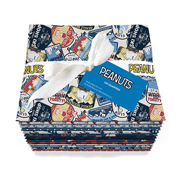 Northcott Pre-Cut 13 Piece Fat Quarter Bundle FQ2PEANUTS13 10 - Frosty Friends