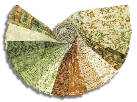 Northcott Pre-Cut 40 Piece 2 1/2" Jelly Roll Strips SORGANICS40 10 - Stonehenge Organics