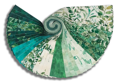 Northcott Digital Print Pre-Cut 40 Piece 2 1/2" Jelly Strip Rolls SLUSCIO40 10 - Luscious