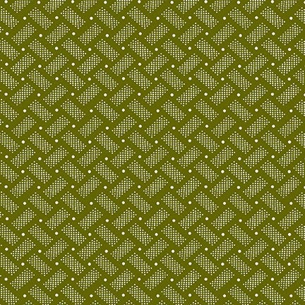 Henry Glass & Co. Old Glory 1669 66 Green Dominos By The Yard