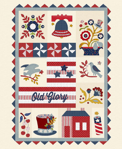 Henry Glass & Co. Old Glory 1676P 78 Multi Old Glory 36" PANEL By The PANEL (Not Strictly By The Yard)