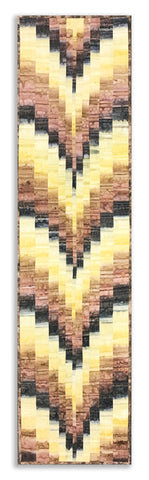 Fully FINISHED Ombre "Bargello" Runner - Ombre Batik