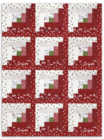 Moda  Pre-cut 12 Block Log Cabin Quilt Kit - On Dasher