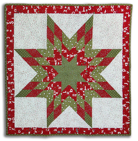 Fully Finished Lone Star 32 x 32" Wall Hanging - On Dasher -