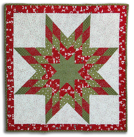 Fully Finished Lone Star 32 x 32" Wall Hanging - On Dasher -