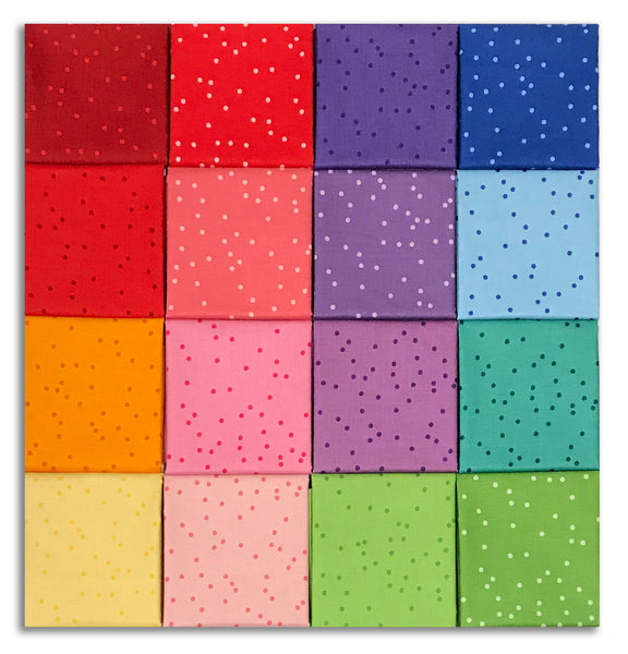 Matt's Riley Blake Pre-Cut 16 Piece Half Yard Bundle - On The Dot