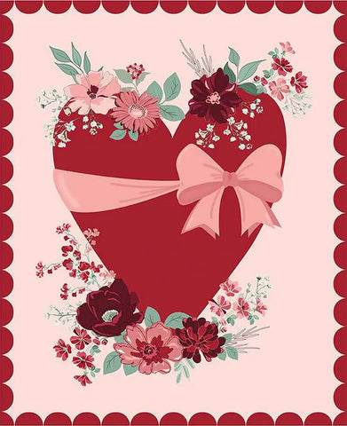 Riley Blake Love You Always PD16877 Heart Panel 35" PANEL By The PANEL (Not Strictly By The Yard)
