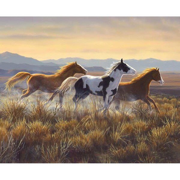 Riley Blake Wild Horses - PD15531 - OPEN - Open Country 36" PANEL By The PANEL (Not Strictly By The Yard)