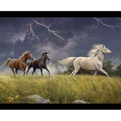 Riley Blake Wild Horses - PD15534 - STORM - Storm On The Prairie 36" PANEL By The PANEL (Not Strictly By The Yard)