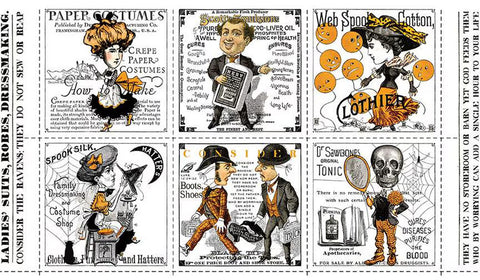 Riley Blake Costume Maker's Act II PD16001 Large Patch 24" PANEL By The PANEL (Not Strictly By The Yard)