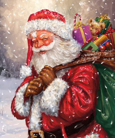 Riley Blake More Christmas Wishes D16551 Multi Santa's Bag 35" PANEL By The PANEL (Not Strictly By The Yard)