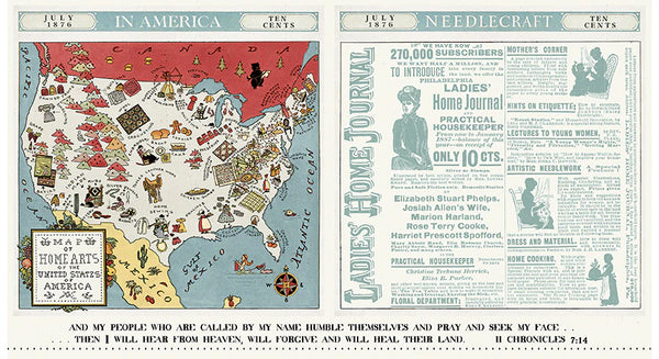 Riley Blake Sew America PD17342 Pillow 23" PANEL By The PANEL (Not Strictly By The Yard)