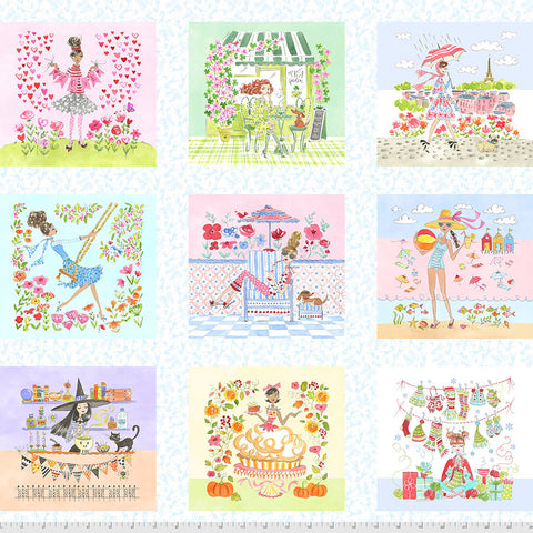 Free Spirit PWAK005 All Year PANEL By The PANEL (Not Strictly By The Yard)