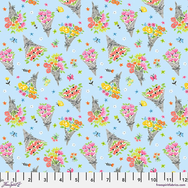 Free Spirit Bonjour Paris PWAK018 Sky Daily Bouquet By The Yard