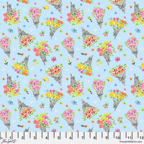 Free Spirit Bonjour Paris PWAK018 Sky Daily Bouquet By The Yard