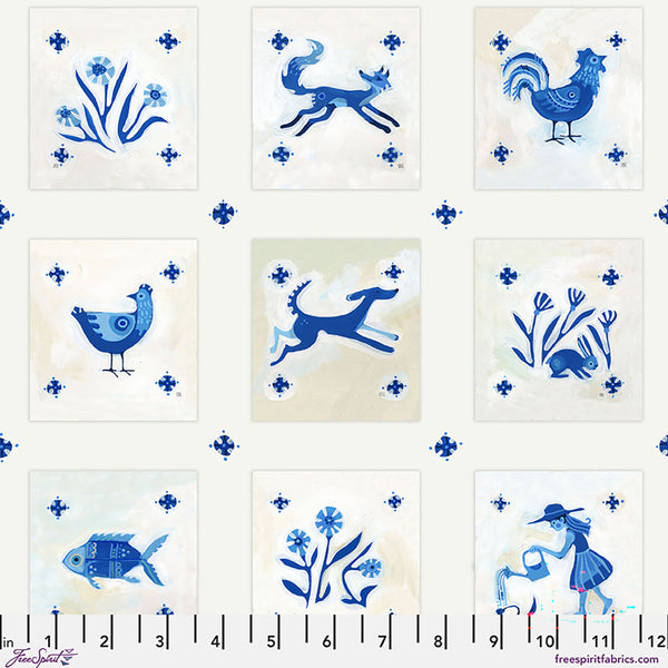 Free Spirit Azul PWAT013 Azul Azulejos By The Yard