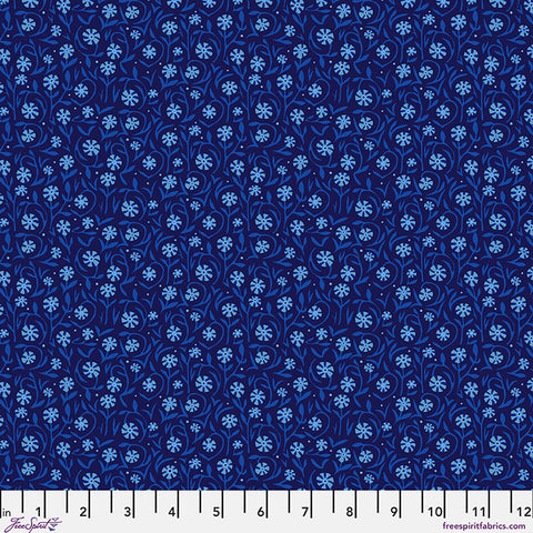 Free Spirit Azul PWAT023 Azul Fields Of Flowers By The Yard