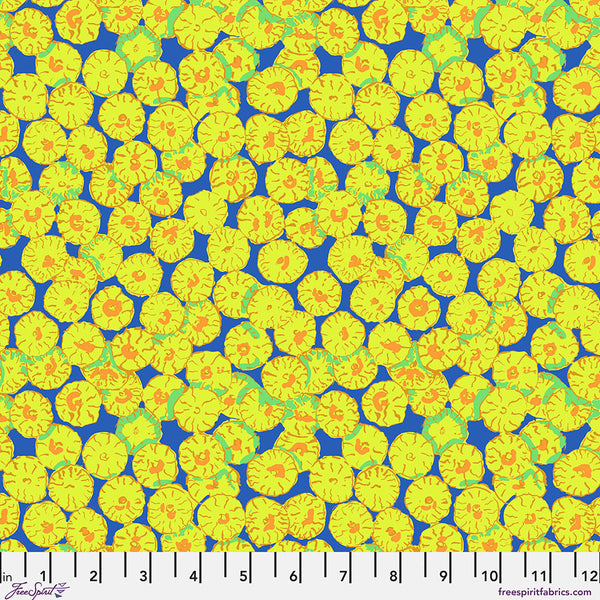 Free Spirit Kaffe Fassett Collective PWBM031 Blue Sand Dollar By The Yard