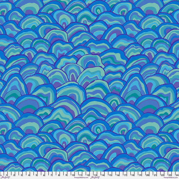 Free Spirit Kaffe Fassett Collective PWBM092 Blue Wobble By The Yard