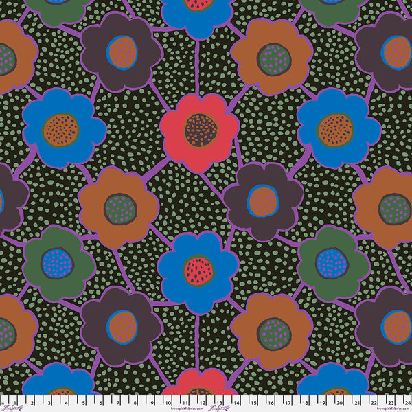 Free Spirit Kaffe Fassett Collective PWBM099 Dark Floral Connections By The Yard