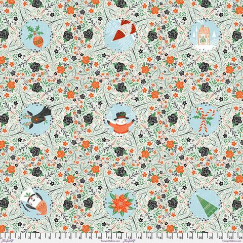 Free Spirit PWCD097 XWhite All Things Xmas By The Yard