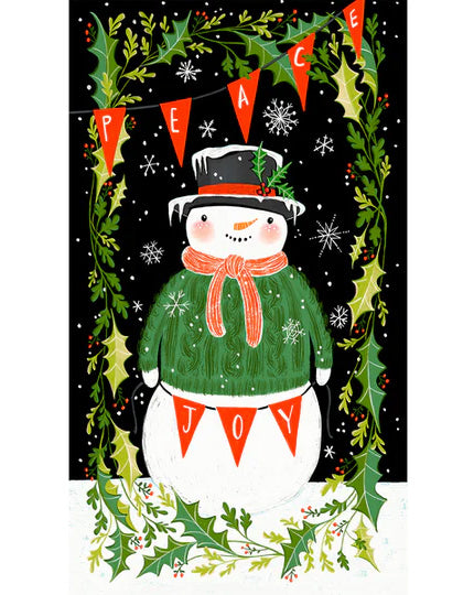 Free Spirit PWCD106 XPanel Peace & Joy PANEL By The PANEL (Not Strictly By The Yard)