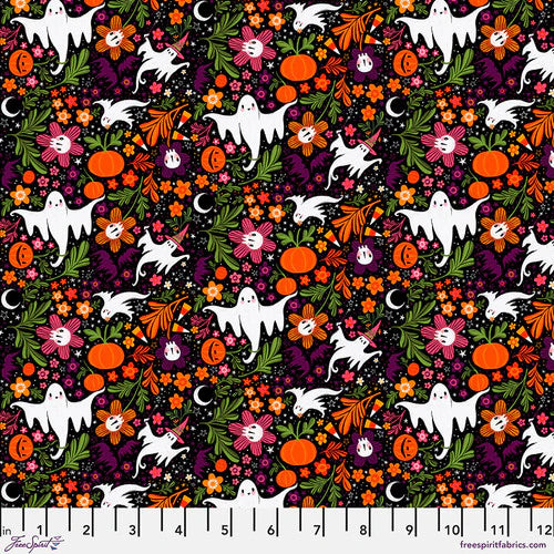 Free Spirit PWCD111 XBlack Spooktacular By The Yard