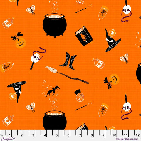 Free Spirit PWCD143 XOrange Witchy Wardrobe By The Yard