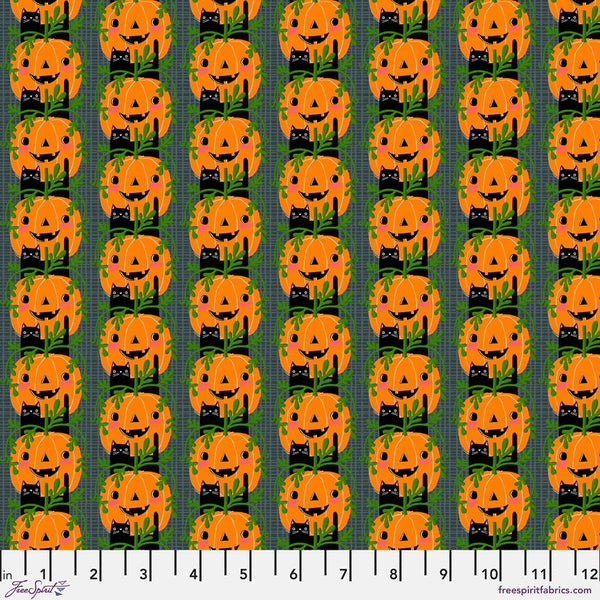Free Spirit PWCD150 XGray Kitty Rows By The Yard