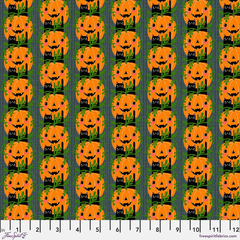 Free Spirit PWCD150 XGray Kitty Rows By The Yard