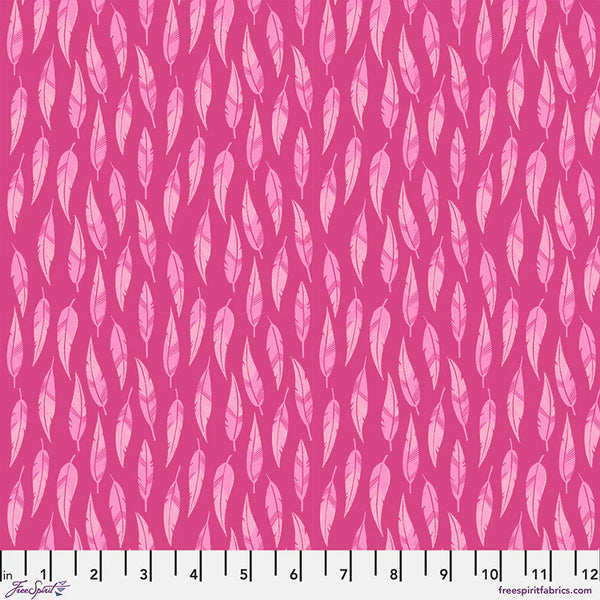 Free Spirit What The Birds Said PWCD152 Pink Birds Of A Feather By The Yard
