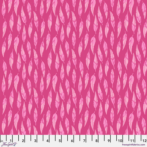 Free Spirit What The Birds Said PWCD152 Pink Birds Of A Feather By The Yard