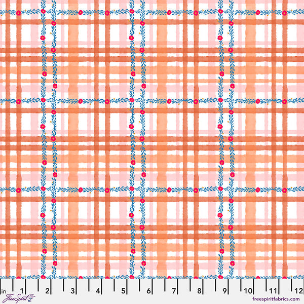 Free Spirit Pompadours In PinkPWCG034 Orange Daisy Check By The Yard