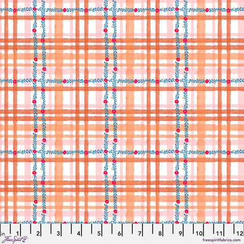 Free Spirit Pompadours In PinkPWCG034 Orange Daisy Check By The Yard