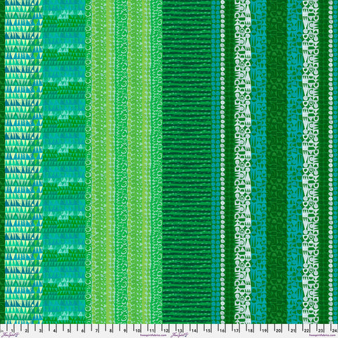 Free Spirit Flying South PWCY013 Seagreen Stripes By The Yard