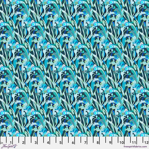 Free Spirit PWES026 Teal Tresor By The Yard