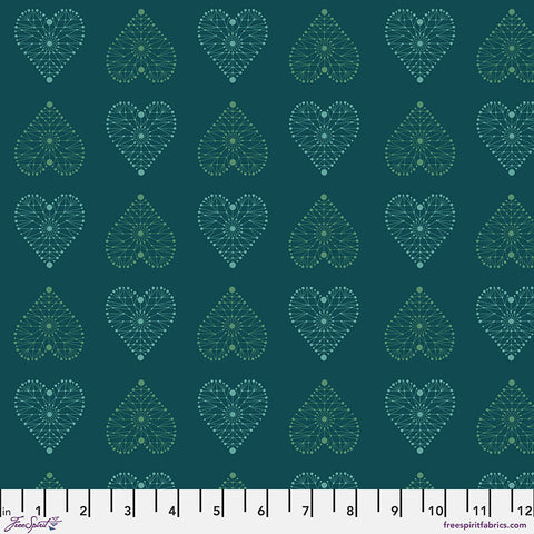 Free Spirit Enrapture PWGG007 Turquoise Amour By The Yard