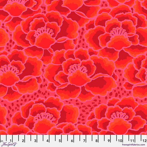 Free Spirit Kaffe Fassett PWGP197 Red Tonal Floral By The Yard