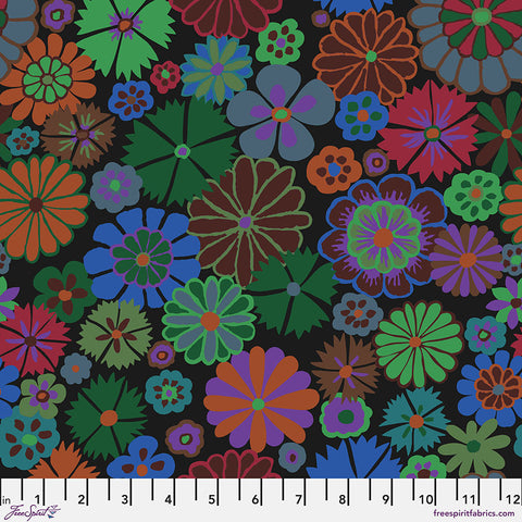 Free Spirit Kaffe Fassett PWGP204 Dark Folk Flower By The Yard