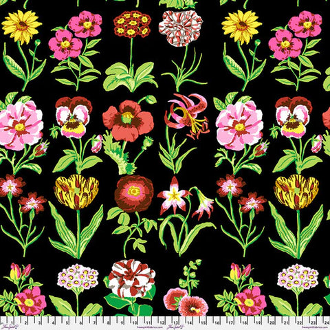 Free Spirit Kaffe Fassett Collective PWGP205 Black Flower Studies By The Yard